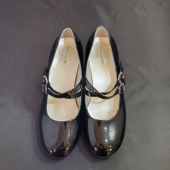 AMERICAN EAGLE ROUND TOE TWO ADJUSTABLE BUCKLE WOMEN"S MARY JANE STYLE S… - Picture 3 of 12